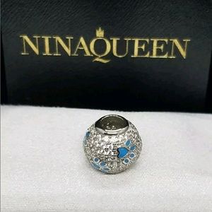 925 Sterling Silver Puppy Dog Paw Footprint Charm